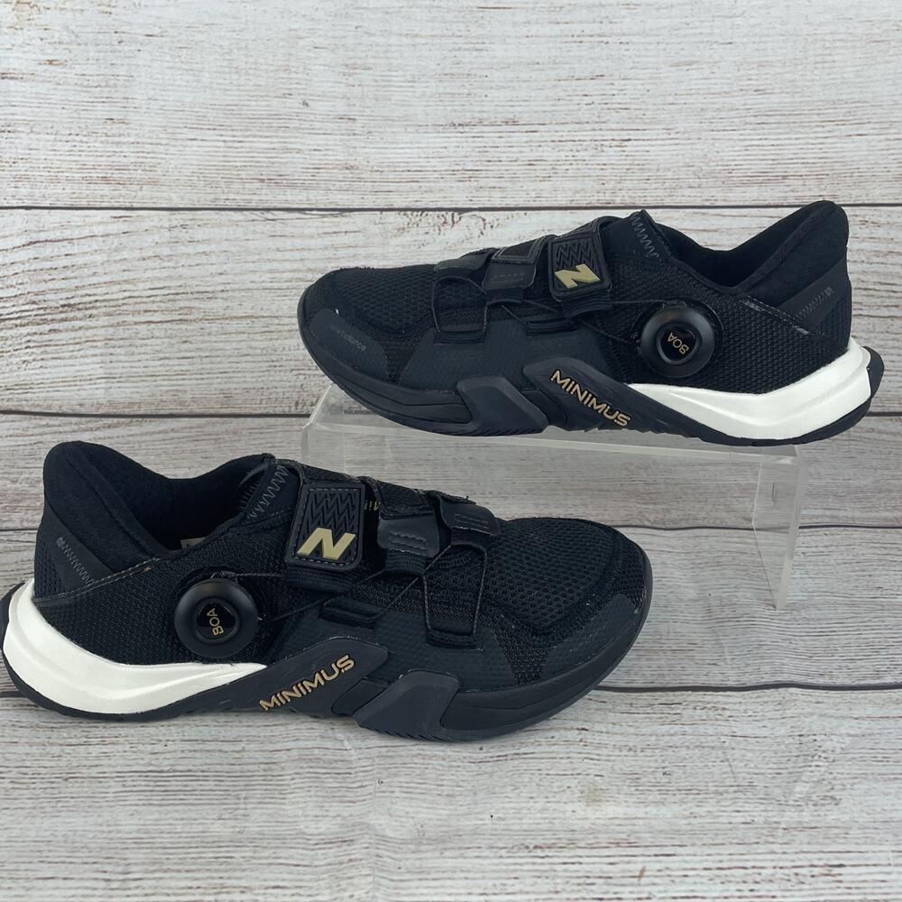 New Balance Minimus TR V2 BOA Womens Sz 7B Cross Training Shoes Black White